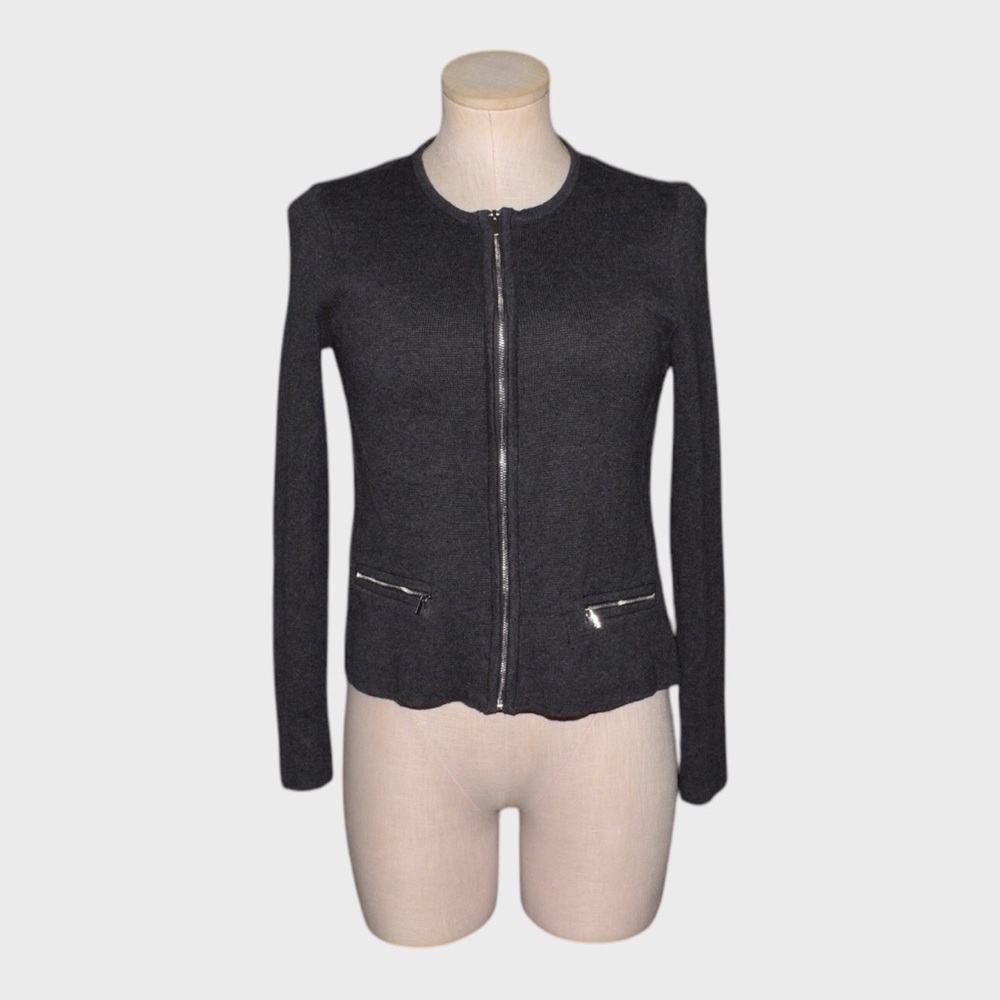 Charter Club‎ Petite Zip-Up Cotton Sweater Jacket